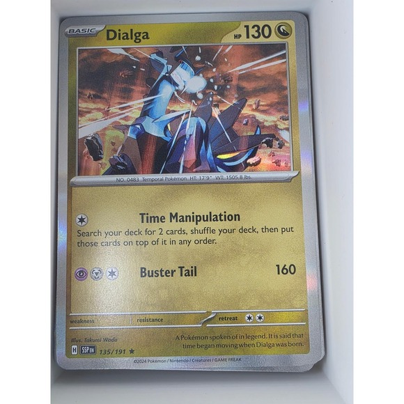 Other - Dialga 135/191 Rare Surging Sparks Pokemon Reverse Holo Near Mint